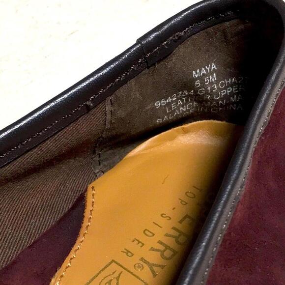 🍁Sperry Top-Sider “MAYA” burgundy ballet flats size 6.5 shoes - Picture 6 of 8